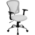 thumbnail image 1 of Pemberly Row Contemporary Mid Back Mesh Office Chair in White, 1 of 9