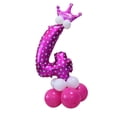 thumbnail image 1 of Láminas de Látex Número Suministros Shower Boda de Cumpleaños Decoración Navideña Número 4 BLESIY Conjunto de globos de números, 1 of 4