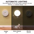 thumbnail image 3 of Motion Sensor Night Light,Led Night Light, Magnetic Indoor Motion Detector Lamp, USB Rechargeable,Warm white,Pack of 2, 3 of 4