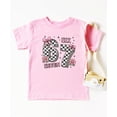 thumbnail image 4 of Six Seven Birthday Shirt for Girls with Pink Bows and Flowers Coquette Style Everyday T-Shirt Pink Shirt 5-6, 4 of 8