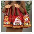 thumbnail image 5 of Bolsa de dulces navideños con bolsa de tela decorativa navideña colorida para niños, 5 of 5