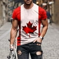 thumbnail image 1 of DPTALR Hommes Casual Col Rond Impression Pull Sport Manches Courtes T Chemise Chemisier, 1 of 5