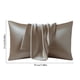 thumbnail image 3 of Funda de Almohada de Seda Sintética, Funda de Almohada de Satén Reversible de Color Liso, Funda de Almohada para Dormir, 3 of 6