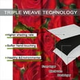 thumbnail image 6 of Rose Flower Blackout Curtains,Romantic Love Red Art Rose Flower Plant Windows Treatments Rod Pocket Drapes for Girls Living Room Bedroom Kitchen 84x84in, 6 of 6