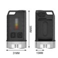 thumbnail image 3 of Mini linterna LED impermeable 900LM lámpara de bolsillo para emergencia al aire libre (negro), 3 of 3