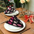 thumbnail image 3 of GZHJMY Valentine's Day Love Heart Cloth Napkins Set of 1, Reusable Washable Oversized Table Napkins for Family Wedding Dinner Party Home Decor, 20 Inch Decorative Washcloths, 3 of 7