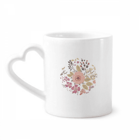 

White Yellow Orange Flower Mug Coffee Cerac Drinkware Glass Heart Cup