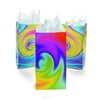 2 Dozen (24) Paper TIE DYE - Goody Bags Sixties 60'S Tie-Dyed Gift LOOT Bags for Party Favors Parties Peace Love Hippies