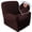 A-Brown, variant on AIGIA Recliner Stretch Sofa Slipcover 1 Seat Recliner Chair Cover with Side Pocket Soft Checked Jacquard Fabric