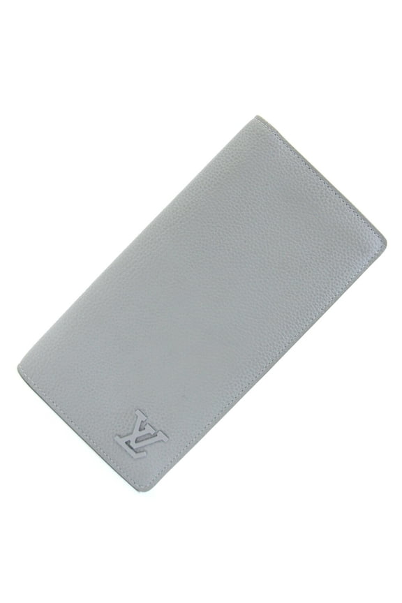 Pre-Owned Louis Vuitton Bi-fold Long Wallet Aerogram Portefeuille Brazza M83385 Gris Colombe LV...