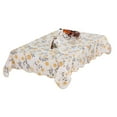 thumbnail image 4 of Fall Vinyl Tablecloth with Flannel Backing Waterproof Oil-Proof, Resistant Wipeable Composite Tablecloth Rectangle or Square Table Cover for Indoor and Outdoor (Flowers, 54X72 Inch), 4 of 4