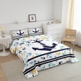 thumbnail image 3 of Erosebridal Colorful Anchor Print Comforter Sets Todder Size, Nautical Comforters & Duvets, Reversible 2-Piece, 3 of 8