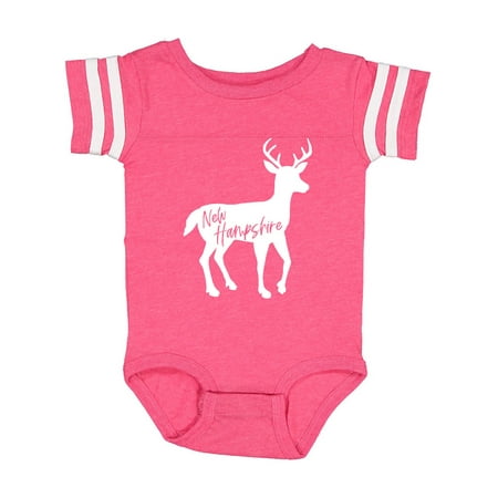 

Inktastic New Hampshire White Deer Silhouette Gift Baby Boy or Baby Girl Bodysuit