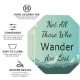 thumbnail image 4 of Disketp Not All Those Who Wander Are Lost1 Funny Coasters,6 Pcs Leather Coasters With Holder, Perfect Housewarming Hostess Gifts,Protect Furniture From Water Marks Scratch And Damage, 4 of 9