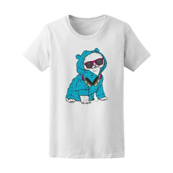 Cute Hipster Pijama Puppy Tee Women's -Image by Shutterstock