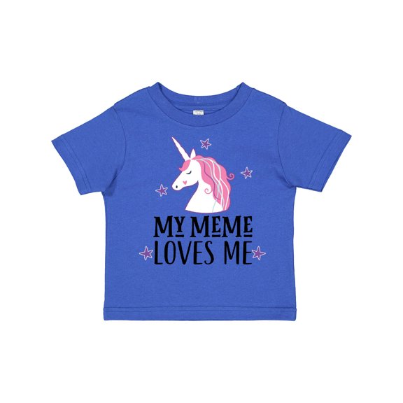 Inktastic My Meme Loves Me Girl Unicorn Girls Toddler T-Shirt