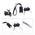 thumbnail image 2 of Interruptor Encendido Llave Cerradura Puerta Eléctrica ATV para Motocicleta 4 Cables 50 70 90 110 125 150 200CC, 2 of 9