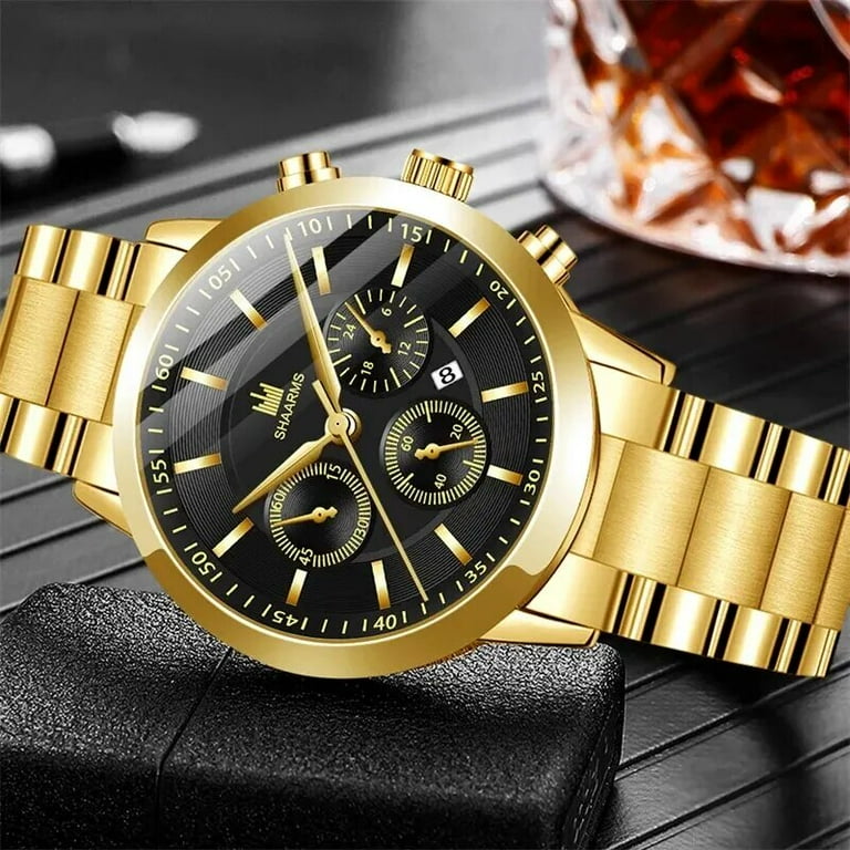 Mens Fashion Business Quartz Watch Fashion Fake Three Eye Mens Fashion Business Quartz Watch Fashion Fake Three Eye