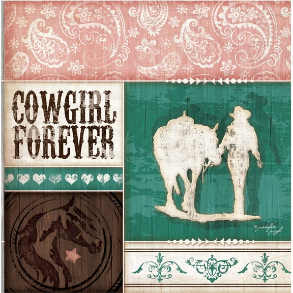Generic Thirstystone Occasions Drink Coasters, Cowgirl Forever