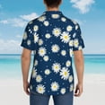 thumbnail image 6 of Haiem Daisies Flowers Printed Hawaiian Shirt for Men - Men’s Casual Beach Summer Shirts - Stretch Fabric with Modern Fit-3X-Large, 6 of 9
