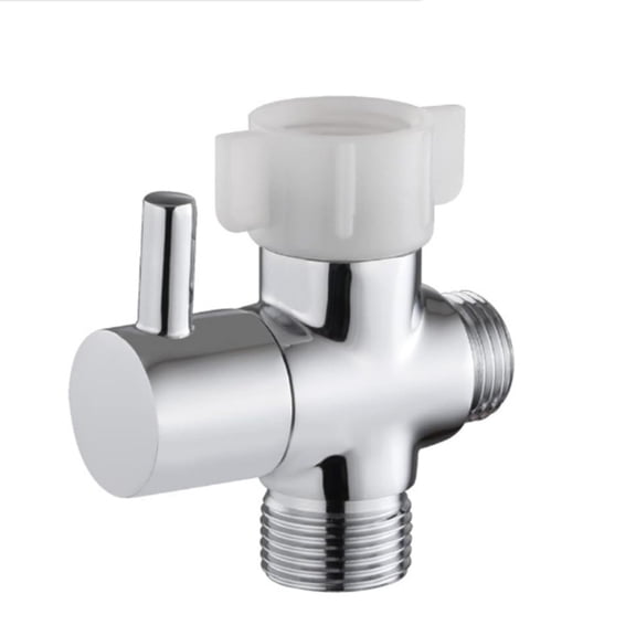 MultiPurpose Water Distributor Valves 7/8x7/8x1/2 Brass T Adapters 3 Way T Valves for Handheld Toilet Easy to Install