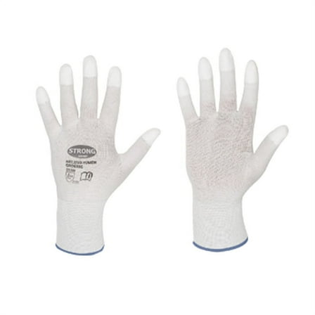 Work gloves with PU fingertips for goldsmiths and watchmakers for polishing L