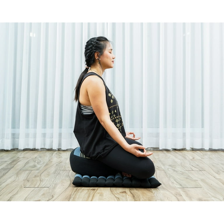LEEWADEE Yoga Block Floor Cushion for Yoga Practice, Meditation