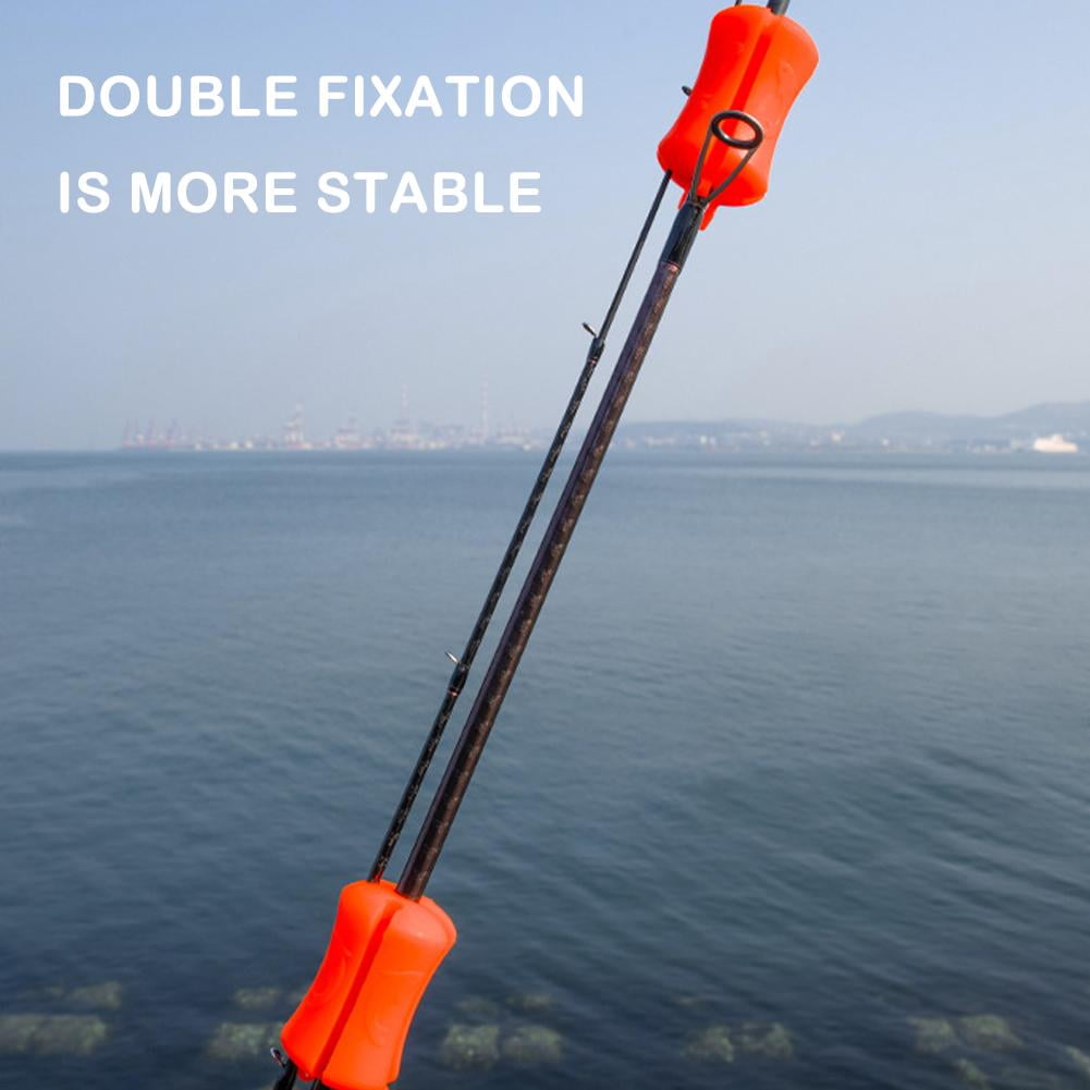 Fishing Rod Fixed Ball, Fish Pole Retractor Anti-Collision, Luya Rod Stopper  Wear-Resistant Soft Fishing Pole Beam Clip for Fishing Rods 