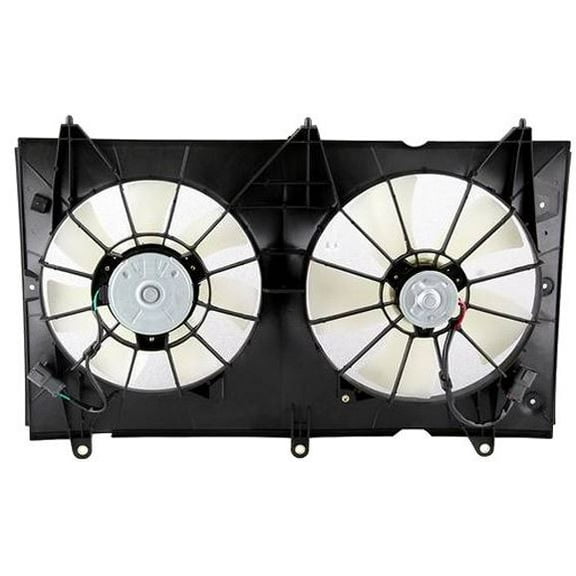 Automotive Cooling Dual Radiator and Condenser Fan Assembly For Honda Fits Accord HO3115121
