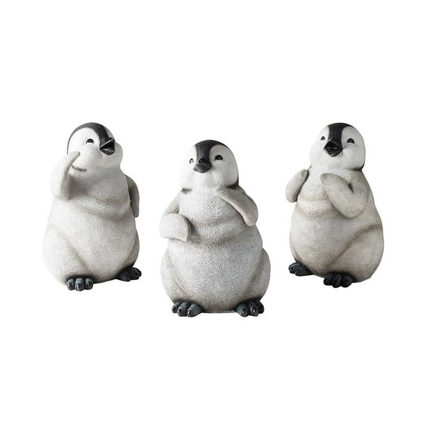 resin penguin statues