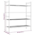 thumbnail image 4 of vidaXL Shoe Racks 2 pcs 69x27x41 cm Solid Wood Walnut, 4 of 4