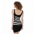 thumbnail image 2 of Black And White American Flag Print Sleeveless Bodycon Dress, American Flag Fashion Summer Maxi Dress For Women. Gifts For Us Independence Day, 4Th Of July, 2 of 4