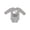 AC-Heather Grey, variant on Loved by Jesus Cute Baby Lamb Boys or Girls Long Sleeve Baby Bodysuit