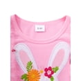 thumbnail image 4 of Toddler Girls Summer Tutu Dress Tulle Dresses Rainbow Sundress with Ruffled Sleeveless & Belt Party Princess Outfit for 7-8 Years Kids, Rabbit, 4 of 11