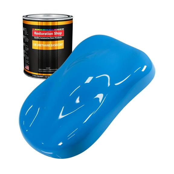 Grabber Blue 1 Quart URETHANE BASECOAT Car Auto Body Paint