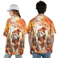 thumbnail image 5 of Happy Thanksgiving Havanese Give Thanks Fall Beanie Scarf Welcome All Over Print 3D Baseball Shirt Havanese Dog Lover Gifts Idea Softball Sport - 00020, 5 of 6