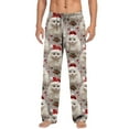 thumbnail image 5 of Conairie Christmas Pajama Pants for Men Wide Leg Funny Cute Print Lounge Pj Bottoms Pockets Casual Comfy Soft Sleep Pants Apparel GrayConairieXXL, 5 of 5