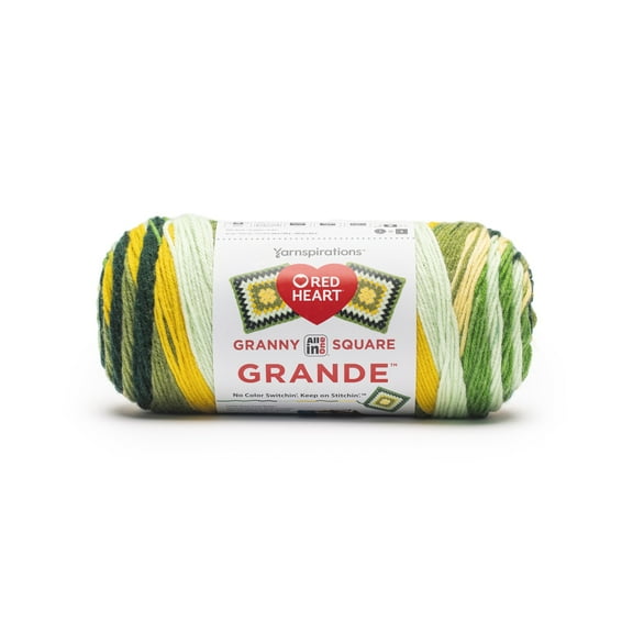 Red Heart® All In One Granny Square Grande™ #4 Worsted (Medium) Acrylic Yarn, Topnotch 8.8oz/250g 440 Yards
