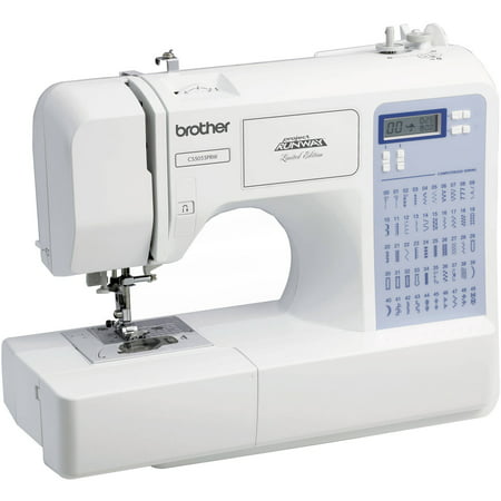 Brother Project Runway Cs5055prw Electric Sewing Machine - 50 Built-In Stitches - Automatic Threading