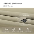 thumbnail image 6 of Deconovo Blackout Curtains for Bedroom, Grommet Thermal Insulated Room Darkening Curtains for Living Room (Beige, 42" x 108", Set of 2 Panels), 6 of 9