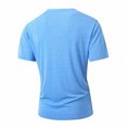 thumbnail image 6 of Daiosportswear Men's T Shirt Short Sleeve Classic Crew Neck T-Shirt Summer Basic Tee Shirts Light Blue S(S), 6 of 9