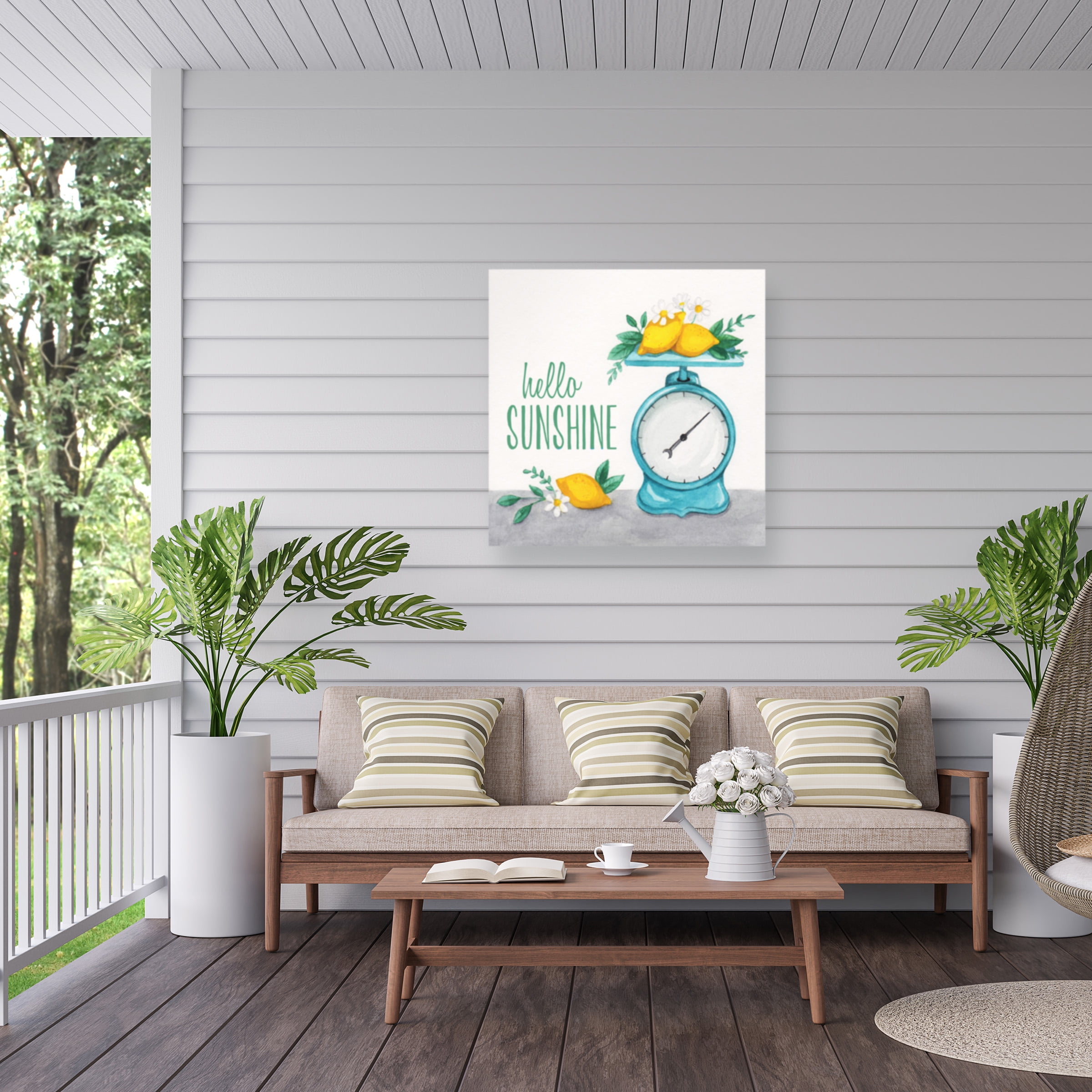 Gabrielle Mcclure 'Lemon Scale I' Outdoor Canvas 35x47
