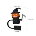 thumbnail image 3 of 10mm 3D Halloween Straw Cover Silicone Straw Tips Reusable -Proof Straw Toppers for Tumblers Pumpkin and Cat Designs Fall Holiday Party Cup Accessories, 1Pack B, 3 of 4