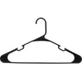 thumbnail image 4 of Mainstays Black Plastic Clothes Hangers, 50-Count, Lightweight and Durable, 4 of 9