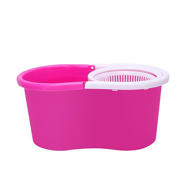 Pink Microfiber Spin Mop with Bucket and two mop heads NEW 