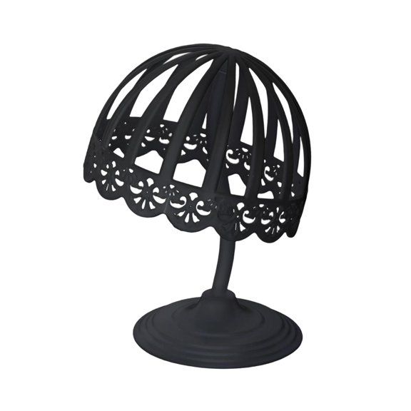 Hollowed Caps Storage Rack Easy to Install Durable Stylish Sturdy Decorative Hat Black Style B