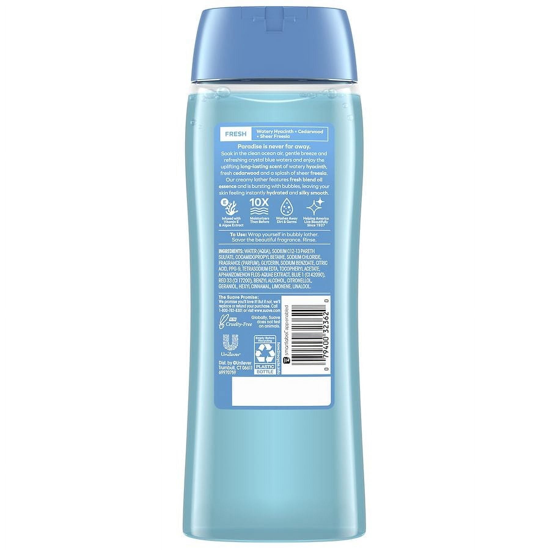Pack of 2 Suave Essentials Gentle Body Wash, Ocean Breeze, 18 oz