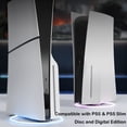 thumbnail image 3 of Support Vertical RVB pour PS5 & PS5 Slim, Support de Base avec Lumières Réglables, Base de Station avec Vis Câble USB pour Édition Numérique & Disque, 3 of 8