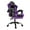 Purple/Black, variant on DNA Motoring Gaming Chair with Footrest, Ergonomic High-Back Office Chair with Adjustable Lumbar Support and Headrest, Leather Computer Desk Chair, Purple/Black