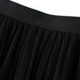 thumbnail image 2 of SWSMCLT Women's Pleated Tulle Skirt Calf Length Tulle Fall Spring Flowy Skirt A Line Summer Layered Elegant Black Small-Large, 2 of 4